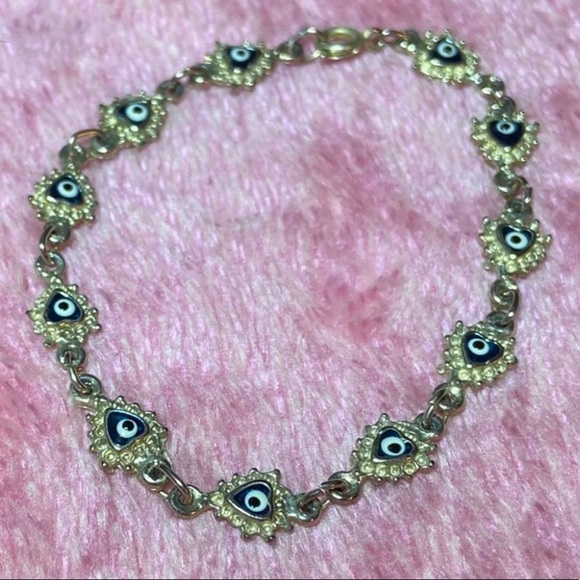 Evil Eye Jewelry Necklace and Bracelet Matching Set - Picture 4 of 5